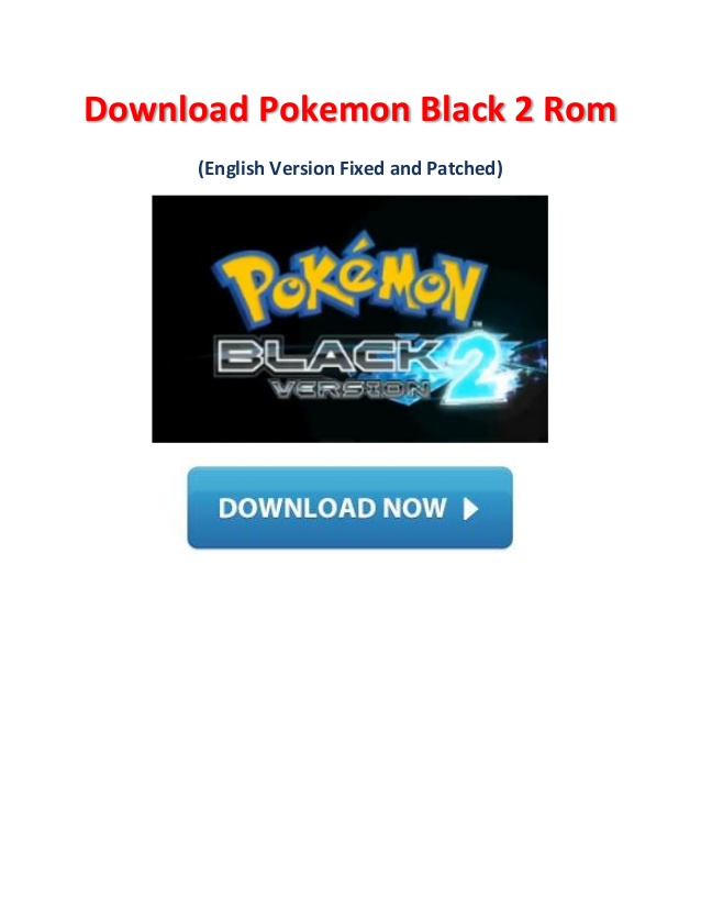 pokemon black rom download